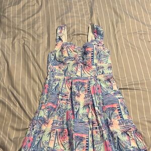 Lilly Pulitzer Multicolor Tropical Mini Dress